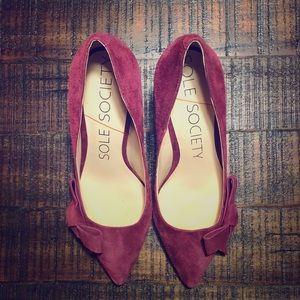 Sole Society Elise Suede Pump - Mid Size Heel